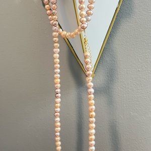SOLD EXTERNALLY—- Champagne candy Pearl Necklace